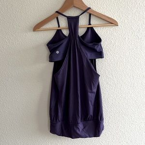 Lululemon Layered Tank Top with Built in Sports Bra Size 2